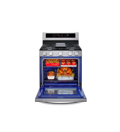 Lg LRGL5825F
5.8 cu ft. Smart Wi-Fi Enabled True Convection InstaView® Gas Range with Air Fry