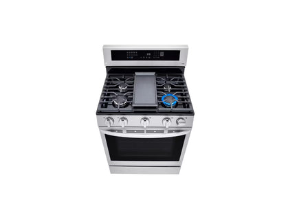 Lg LRGL5825F
5.8 cu ft. Smart Wi-Fi Enabled True Convection InstaView® Gas Range with Air Fry