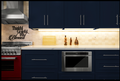 Navy Blue Shaker Cabinet